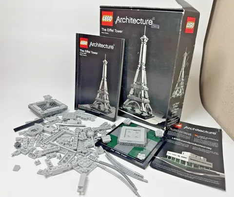 LEGO Architecture 21019 The Eiffel Tower Complete w/ Box Instructions Retired