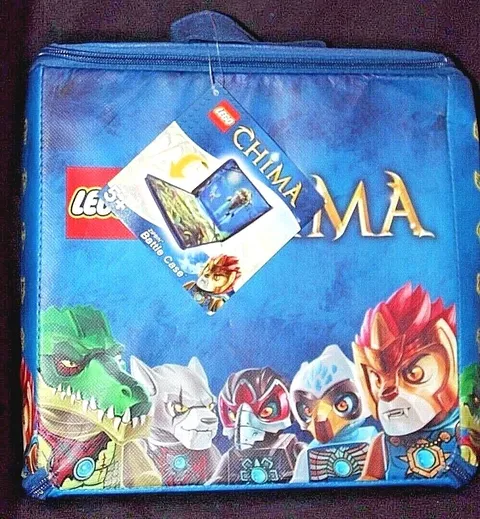 Lego Legends of Chima ZipBin Blue  Battle Case Bag Holder A1632XX EN71 ASTM F963