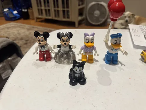 Lego Duplo Mickey Minnie Donald Daisy Magical Castle 10998 Figure Lot Cat