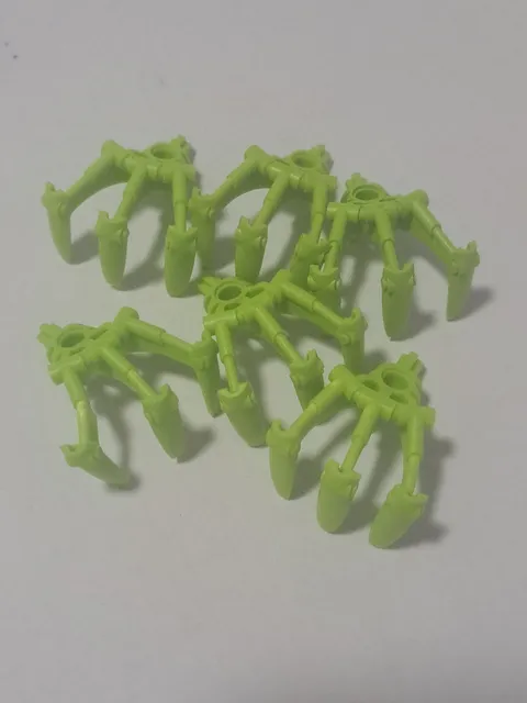 6 Bionicle Lego 32506 Claw Hand Lime Green Foot Weapon 