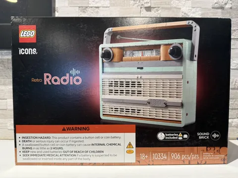 LEGO Icons Retro Radio 10334 Fully Complete with Box + Instructions 