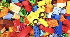 Lego Duplo Brick 50 Bricks Bulk Lot Parts Random Assorted Kids CLEAN