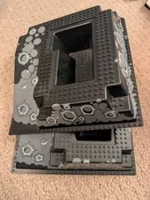 (2x) Lego 32X32 Raised Baseplate Ramp & Pit 2552 6991 6959 6988 Sets Moon Lunar