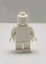 Lego Monochrome Solid White Minifigure - Plain White Color - Statue - New