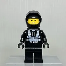 LEGO Space sp001 Blacktron I Black Astronaut Minifigure Note