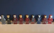 Lego Marvel Iron Man Minifigure Lot Of 9