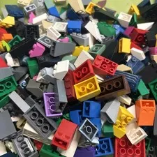 LEGO Bulk Lot Of 50 Random Color & shape Slope Pieces