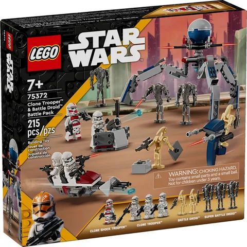 LEGO Star Wars Clone Trooper Battle Droid Battle Pack 75372 Speeder Bike Set