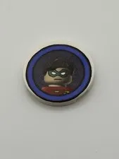 Batman Video Game Robin Character Icon - Printed On Real A 3x3 LEGO Brick