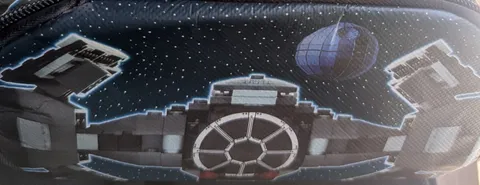 Retired LEGO Star Wars Zip Bin Tie Fighter Brick Storage Case Play Mat 2011 