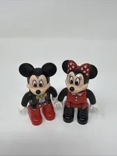 2 Lego Duplo toy Disney Minnie And Mickey Mouse Figure
