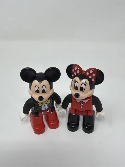 2 Lego Duplo toy Disney Minnie And Mickey Mouse Figure