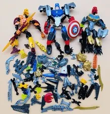Huge Lego Bionicle Hero Factory Lot Weapons Armor Masks Body Parts  & Pieces