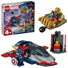 LEGO Marvel Captain America vs. Thanos Building Toy - Pretend Play Multicolor