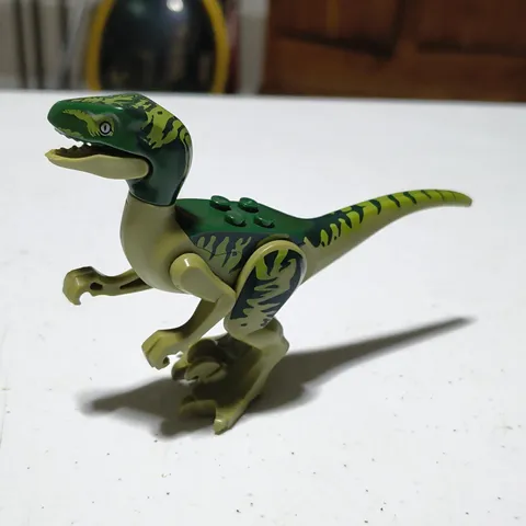 LEGO Dinosaur Raptor Velociraptor Minifigure Jurassic World Sand Green Raptor09