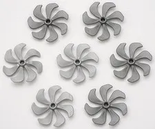 LEGO 7-Blade Silver Metallic Propeller Part# 87751 Technic Fan Lot of 7