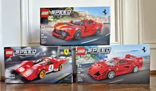 Lego Speed Champions 76914 76934 76906 Ferrari Lot of Three (3) Retired Sealed