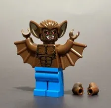LEGO DC Man-Bat Minifigure Batman the Video Game Super Heroes - NEW Custom Print