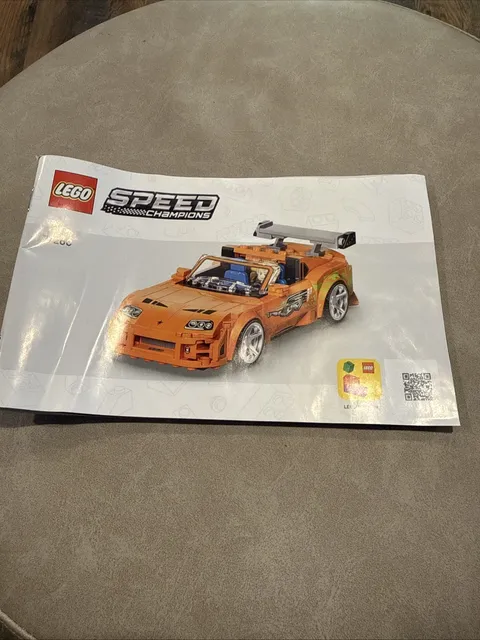 Lego Speed Champions 77260 Fast And Furious Supra Instructions Booklet Manual
