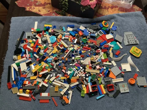 Large Mixed Bag Of LEGO Pieces  2 Pounds Plus