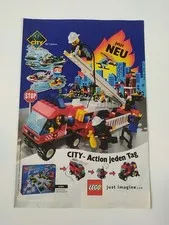 Rare Advertising Flyer Promotional Sheet LEGO City City 6464 6429 6433 1999
