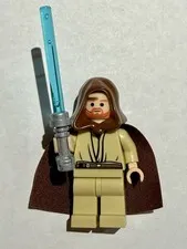 LEGO Star Wars Obi-Wan Kenobi SW0099 Minifigure Brown Hood Cloth Cape Saber