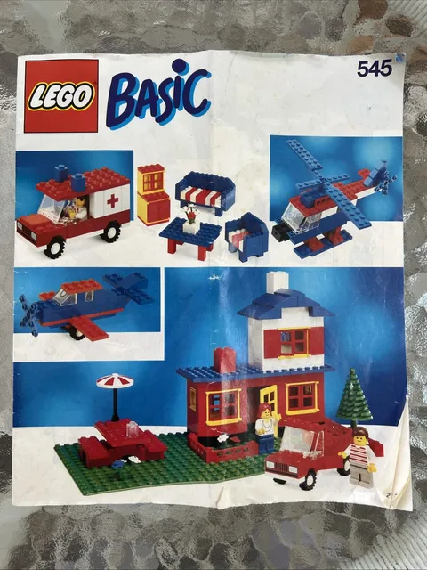 Lego Basic 545 Original Manual Only