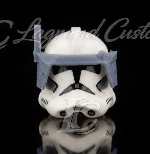 LEGO Star Wars Clone Trooper visor with antenna 3D ABS like resin printed