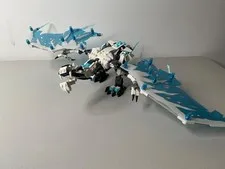 Lego Ninjago Forbidden Ice Dragon from set 70678 PRE-BUILT