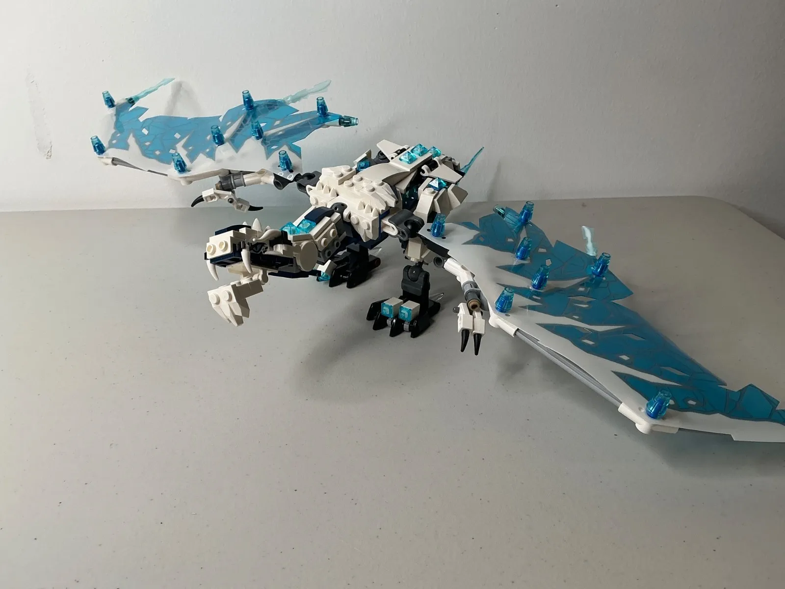 Lego Ninjago Forbidden Ice Dragon from set 70678 PRE-BUILT