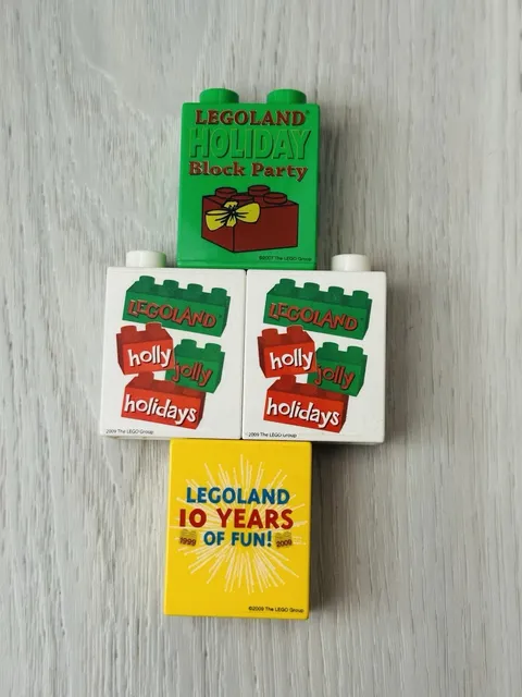 Lego Duplo Legoland Holiday Printed Specialty Blocks Lot +Bonus