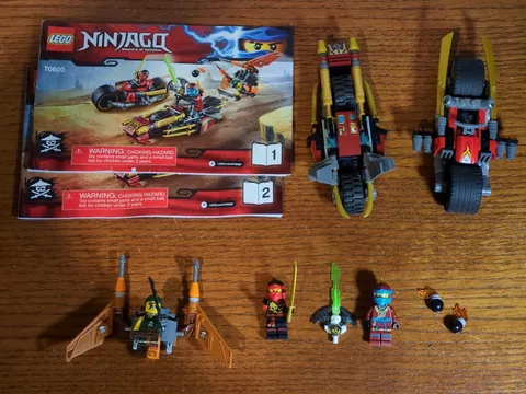 LEGO NINJAGO Ninja Bike Chase 70600 Complete Set Great Condition Kia Nya