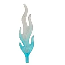 LEGO Trans Light Blue Flame Energy Wave Bar End Water Fire Effect Piece Genuine