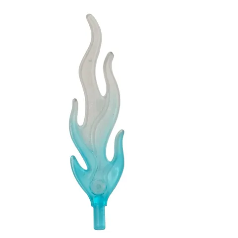 LEGO Trans Light Blue Flame Energy Wave Bar End Water Fire Effect Piece Genuine