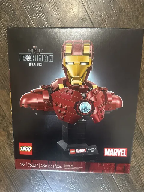 Lego Marvel Iron Man MK4 Bust Set 76327 436 pieces New Sealed Avengers Iron Man
