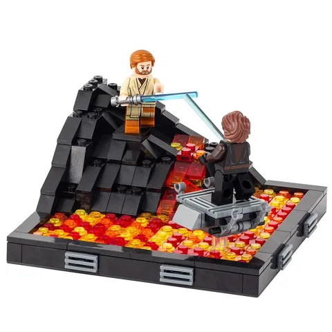 Star Wars Obi-wan Anakin Skywalker Battle on Mustafar LEGO (Instruction Only)