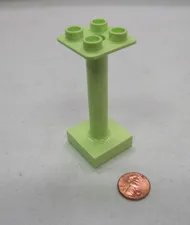 Lego Duplo 1 GREEN COLUMN POST SUPPORT COLUMN 3.25" PILLAR 2x2 BRICK Block