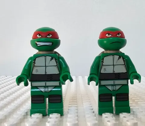 LEGO®TMNT Minifigure Lot of 2- Raphael Gritted Teeth, Raphael