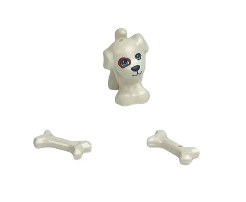 LEGO Friends 41099 Heart lake Skate Park Mia’s Dog Minifigure & 2 Bones ONLY