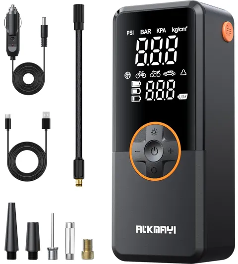 Atkmayi Tire Inflator Portable Air Compressor 150Psi Air Pump For Car Tires