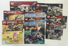 LEGO Instruction Manuals Lot of 11 Star Wars Marvel Ninjago Potter + 76049 Mix