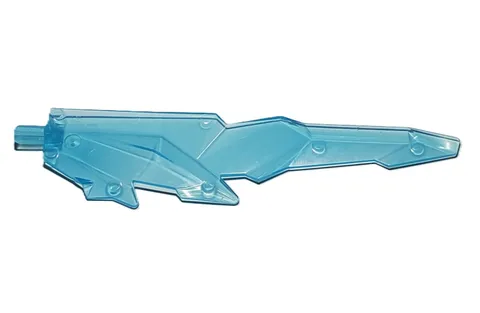 Lego 98856 Large Figure Weapon Blade Crystal Shard with Axle Trans Light Blue