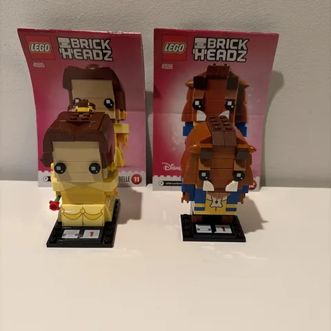 Lego BrickHeadz Disney BELLE 41595 and BEAST 41596 Beauty and the Beast Complete
