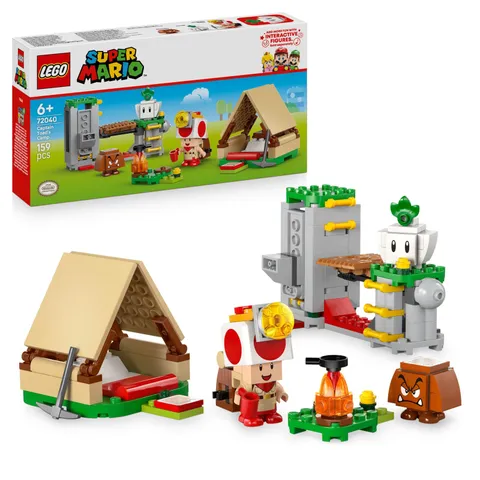 LEGO Super Mario Captain Toad's Camp - Interactive Toy with 3 Figures incl. a Go