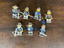 Lot Of 7x Lego Castle Minifigures Lion Knights Rare Good Condition
