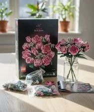LEGO Botanicals Bouquet of Pink Roses Artificial Flowers, 10374 , Ages 18+