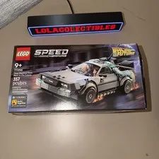 LEGO Speed Champions Time Machine Back To The Future (77256) In Hand. New Sealed