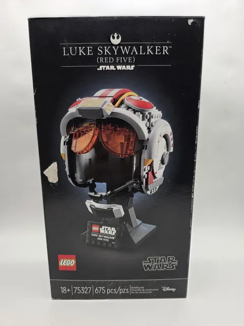 New LEGO 75327 Star Wars Luke Skywalker Red Five Helmet Factory Sealed Damaged 