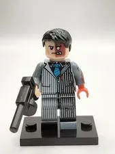 DC Superheroes Two-Face (Blue Tie) Custom Lego Minifigure Batman Arkham City