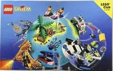 Vintage (1996) LEGO CLUB Castle Town Pirates Space Product Catalog Booklet RARE